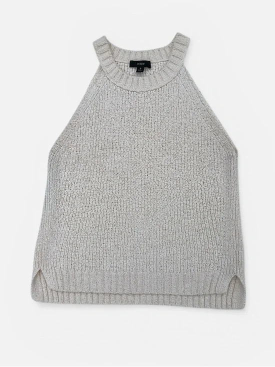 J. Crew Hi-Neck Sweater Tank in Antique White (Cream) Size Small - Picture 8 of 10